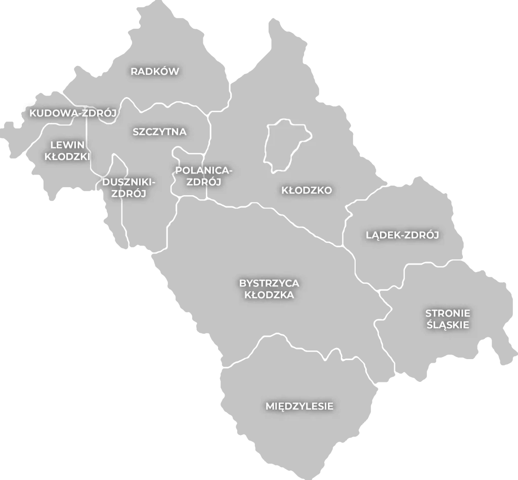 Mapa obszaru działania
